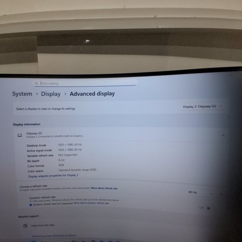 SAMSUNG ODYSSEY G5 CURVED GAMING MONITOR - 32" QHD MONITOR - 165HZ - 1MS (MODEL: LS32CG550EN) image 2