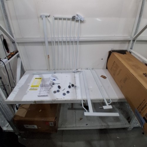 REGALO EASY STEP EXTRA TALL WALK-THRU METAL SAFETY GATE - 36" X 29" - 36.5" - WHITE (MODEL: 1166HDS) image 2