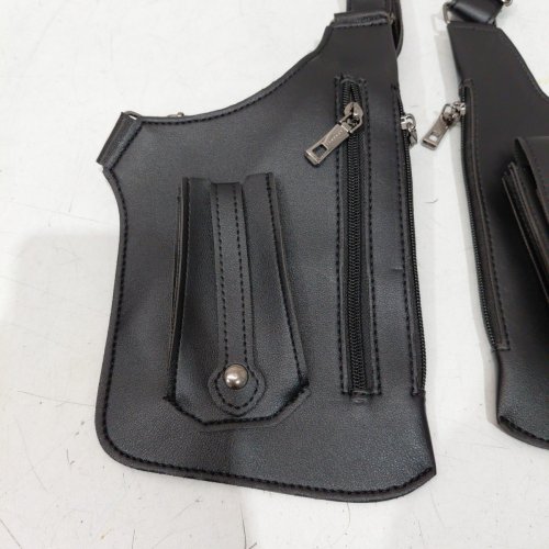LÉVENCE PREMIUM LEATHER SHOULDER CROSSBODY SLING BAG - BLACK image 3