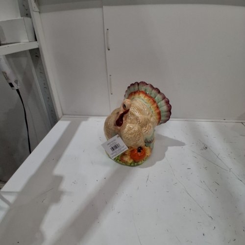 ELEMENTS REALISTIC HANDCRAFTED CERAMIC TURKEY FIGURINE - 8.35" X 10" - MULTICOLOUR (MODEL: 5323951) image 3