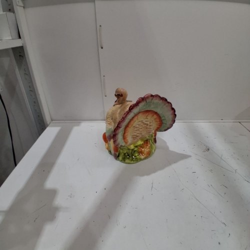 ELEMENTS REALISTIC HANDCRAFTED CERAMIC TURKEY FIGURINE - 8.35" X 10" - MULTICOLOUR (MODEL: 5323951) image 4