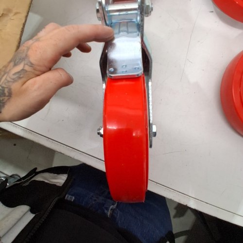 4PK SCAFFOLDING WHEELS SET - 3200LBS - 8" - RED image 3