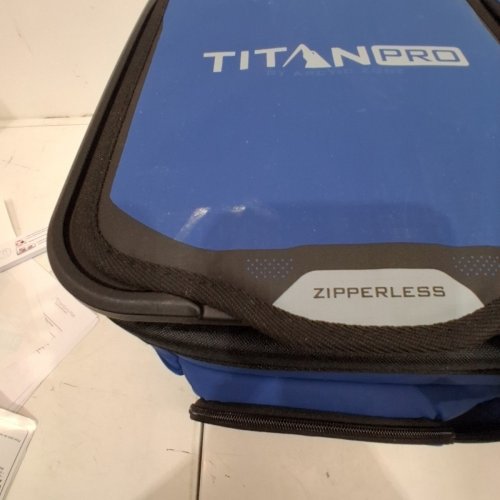 TITAN PRO ZIPPERLESS COOLER BAG - 48 CANS - BLUE AND BLACK image 4