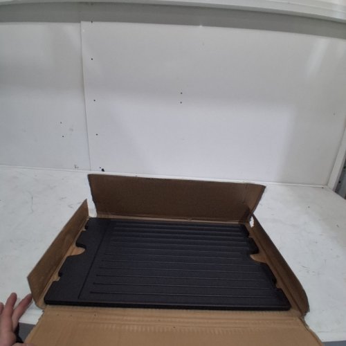 KEESHA 2-IN-1 CAST IRON BBQ GRIDDLE - 19" X 12" - BLACK (MODEL: 11239KB) image 4