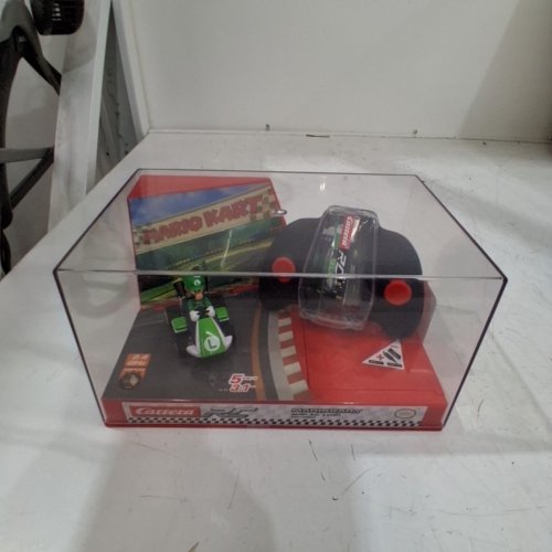 KIDS CARRERA RC NINTENDO MARIO KART MINI COLLECTIBLE RADIO REMOTE CONTROL TOY CAR VEHICLE - LUIGI - 1:50 SCALE - 2.4 GHZ - GREEN/BLACK/RED image 2