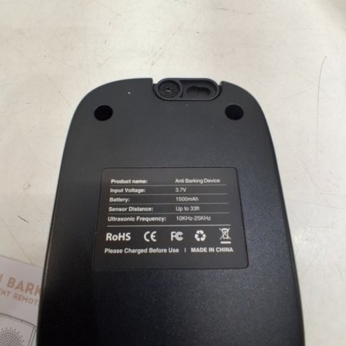 QUEENMEW ULTRASONIC ANTI BARKING DEVICE, SENSOR UP TO 33FT, 600FT REMOTE DISTANCE, 10-25KHZ - BLACK image 5