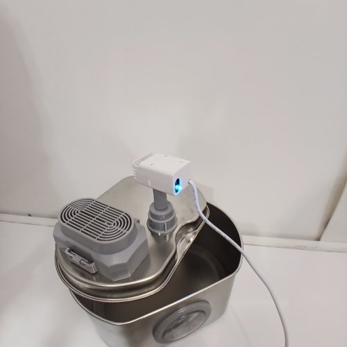 NEAREAL STAINLESS STEEL PET WATER FOUNTAIN 2.2L - SILVER image 2