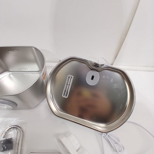 NEAREAL STAINLESS STEEL PET WATER FOUNTAIN 2.2L - SILVER image 4