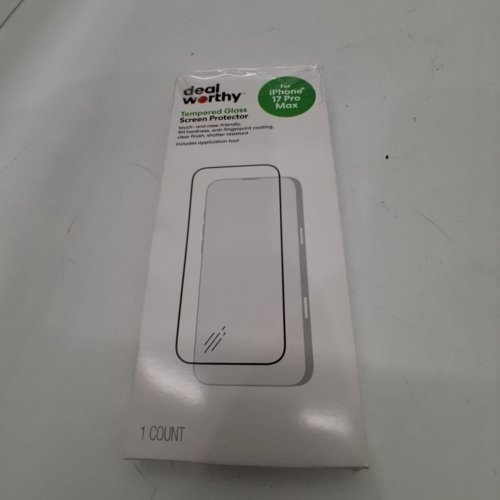 DEALWORTHY TEMPERED GLASS SCREEN PROTECTOR FOR IPHONE 17 PRO MAX - CLEAR image 4
