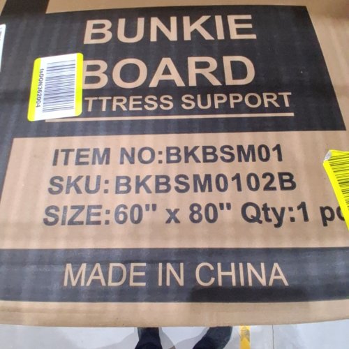 2PC SELLMAZON HEAVY DUTY BUNKIE BOARD - QUEEN - BLACK (MODEL: BKBSM0102B) image 2