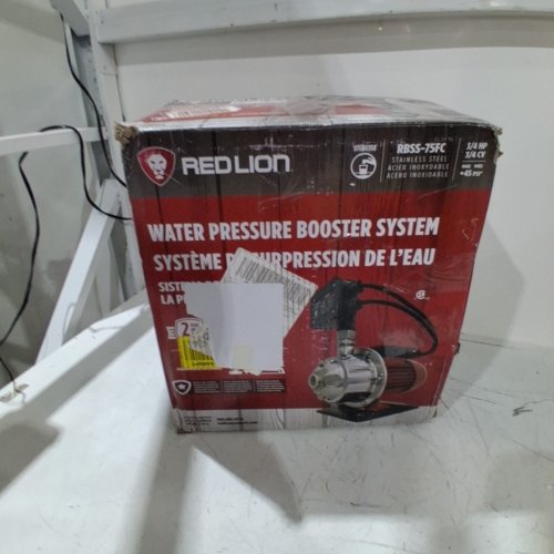 RED LION WATER PRESSURE BOOSTER SYSTEM - 115VOLT - 9 AMPS - 75 PSI - 3/4 HORSE POWER - RED (MODEL: 97080708) image 6