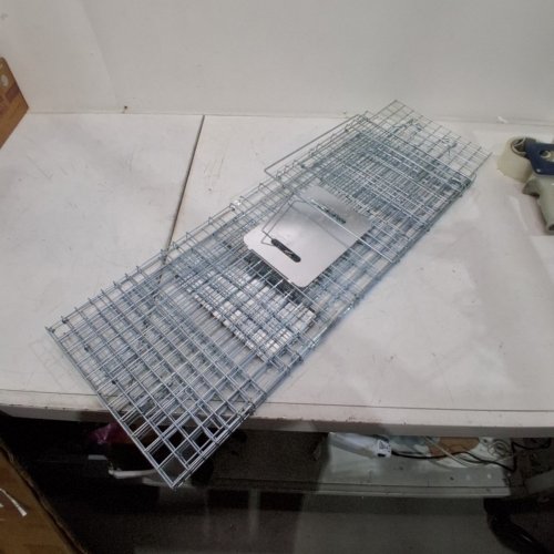 LIVE ANIMAL FOLDING HUMANE TRAP - 32" image 2