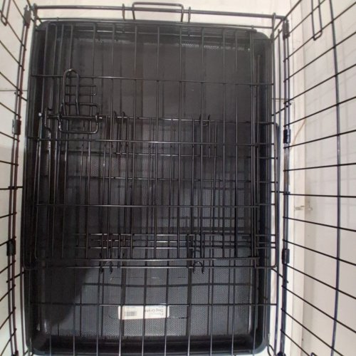 NEW WORLD FOLDING METAL DOG CRATE - 24'' SMALL - BLACK (MODEL: B24) image 5