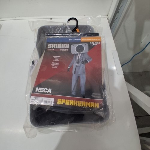 3PC KIDS NECA SKIBIDI TOILET SPEAKERMAN COSTUME - MED (8-10) - GREY (MODEL: 1002184) image 2