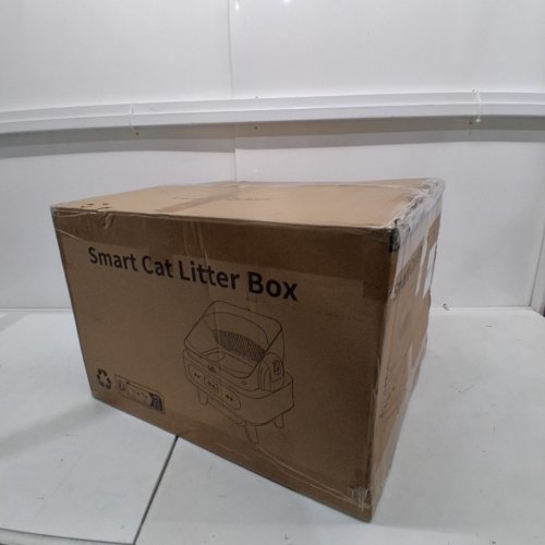 OPEN TOP SMART AUTOMATIC CAT LITTER BOX - GREY / WHITE image 5