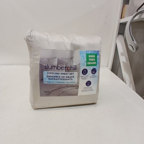 6PC SLUMBERCHILL COOLING SHEET SET - KING - GREY (STYLE : 1796336) image 4