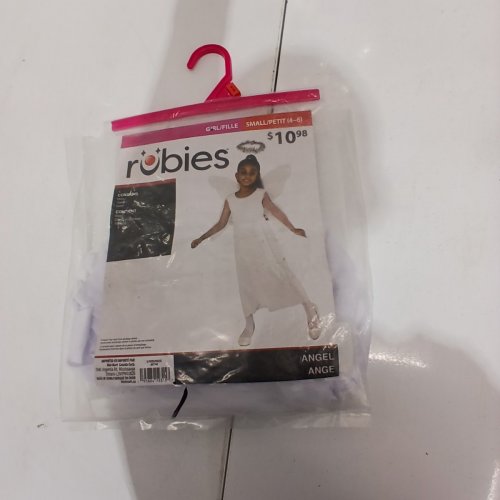 3PC GIRLS RUBIES ANGEL COSTUME - SMALL (4-6) - WHITE (STYLE: 887749) image 3