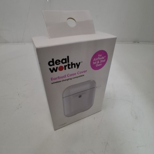 DEALWORTHY EARBUD CASE COVER FOR APPLE AIRPODS (1ST AND 2ND GEN) - CLEAR image 2