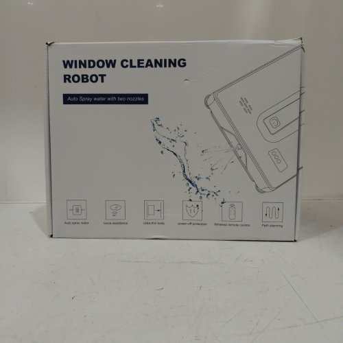 BOLUOYI SMART DUAL WATER JET WINDOW CLEANING ROBOT WITH REMOTE CONTROL - 5600PA - WHITE image 5