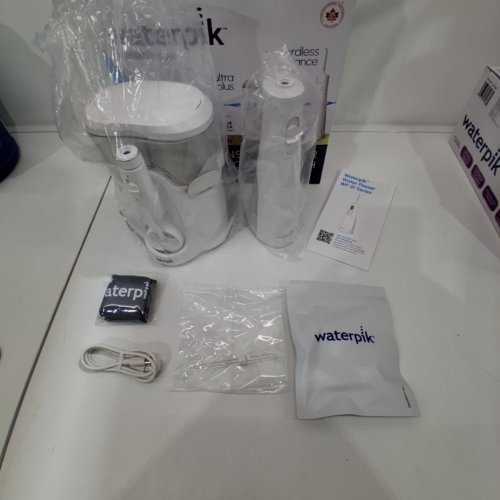 WATERPIK ULTRA PLUS & CORDLESS ENHANCE WATER FLOSSER COMBO PACK - WHITE (MODEL: 2702338) image 3
