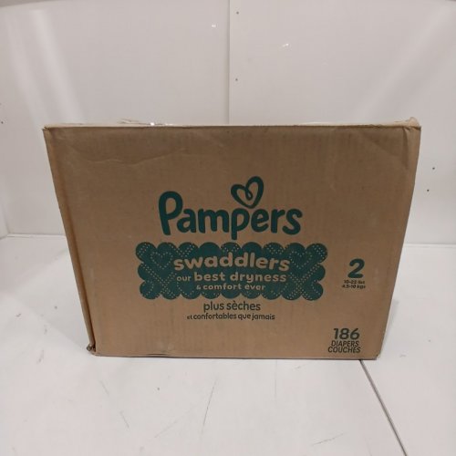 186PK PAMPERS SWADDLERS DISPOSABLE BABY DIAPERS - SIZE 2 image 3