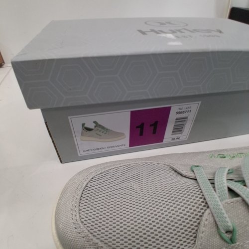 WOMEN'S HURLEY CASTAIC SNEAKER - SIZE 11 - GREY/GREEN (STYLE: 5566710) image 2
