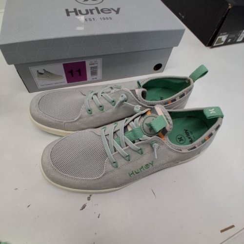 WOMEN'S HURLEY CASTAIC SNEAKER - SIZE 11 - GREY/GREEN (STYLE: 5566710) image 3