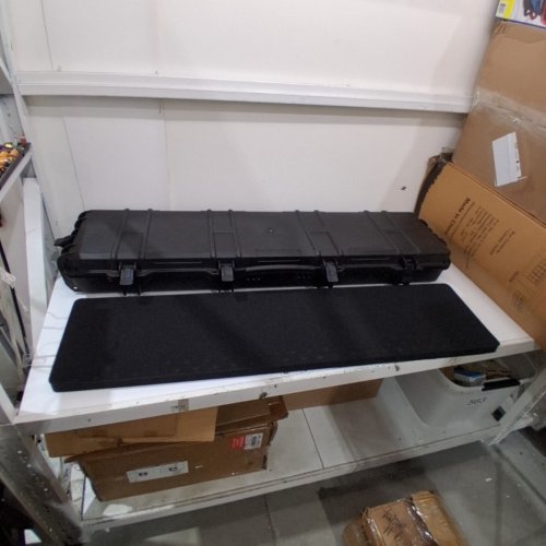 MEIJIA PORTABLE ROLLING WATERPROOF ALL WEATHER HARD RIFLE CASE GUN CASE WITH WHEELS - 54" X 16" X 6.12" - BLACK image 2