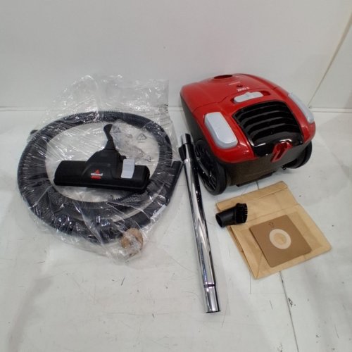 BISSELL ZING II BAGGED CANISTER VACUUM WITH 2 BAGS AND ACCESSORIES - RED (MODEL: 2154C) image 3