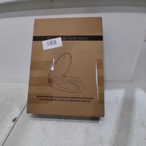 ELONGATED TOILET SEAT WITH SLOW CLOSE & TODDLER SEAT - WHITE image 3