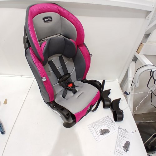 EVENFLO CHASE PLUS 2-IN-1 CONVERTIBLE BOOSTER CAR SEAT - GENEVA PINK/GREY (MODEL: 30712360C) image 3