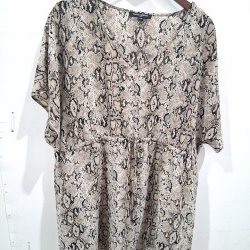 WOMEN'S MARIO SERRANI BEACH COVER UP - EXTRA LARGE - SNAKE SKIN PRINT - (STYLE:4183002) image 2