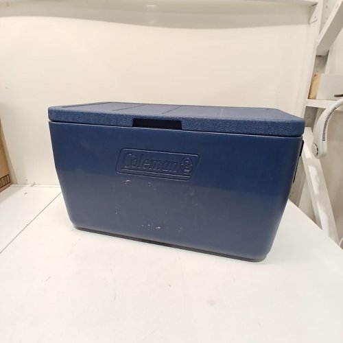 COLEMAN CHILLER SERIES TEMPLOCK INSULATED PORTABLE COOLER WITH HANDLES - 48QT - NAVY (MODEL: 2226955) image 2