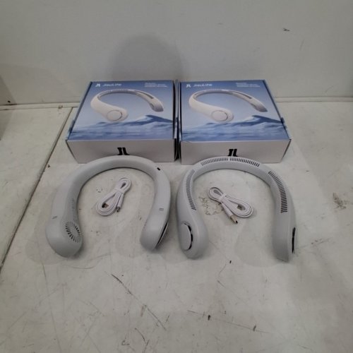 2PK JISULIFE RECHARGEABLE COOLING NECK FANS - WHITE (MODEL: 2789239) image 3