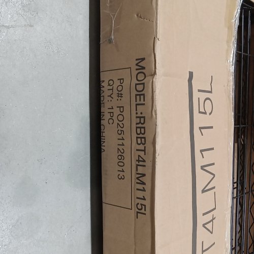 REIBII 4 TIER ADJUSTABLE METAL SHELVING STORAGE UNIT - 45" X 18" X 63" - 800LBS MAX - BLACK (MODEL: RBBT4LM115L) image 4