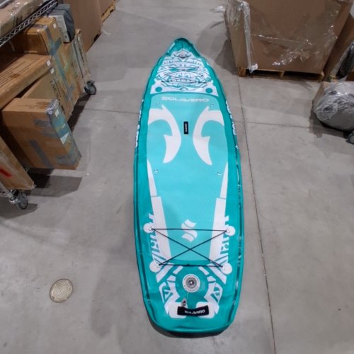 SOLAVERO INFLATABLE STAND UP PADDLE BOARD WITH SEAT AND ACCESSORIES - 11FT/500 LBS MAX - AZURE TOTEM image 3