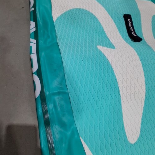 SOLAVERO INFLATABLE STAND UP PADDLE BOARD WITH SEAT AND ACCESSORIES - 11FT/500 LBS MAX - AZURE TOTEM image 4