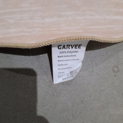 GARVEE WASHABLE SCALLOPED AREA RUG - 10FT X 13FT - BUTTERCREAM image 2