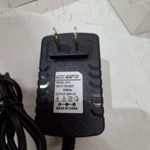 WEISHAN AC/DC ADAPTER CORD -100V-240V - BLACK - (MODEL: 1810) image 2
