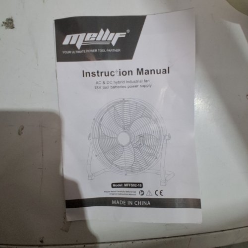 MELLIF INDUSTRIAL DRUM FAN - 18" - BLACK image 6