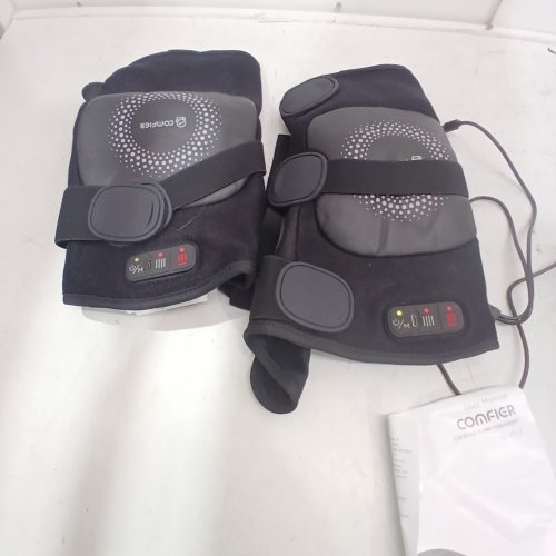 2PK COMFIER CORDLESS KNEE MASSAGERS WITH HEAT - 5 V, 10W - BLACK (MODEL: CF-5512) image 2
