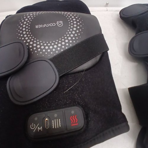 2PK COMFIER CORDLESS KNEE MASSAGERS WITH HEAT - 5 V, 10W - BLACK (MODEL: CF-5512) image 5