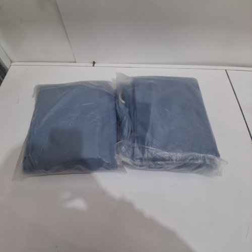 (2 PANEL) LIGHT BLOCKING GROMMET CURTAINS - 52" X 102" - BLUE image 3