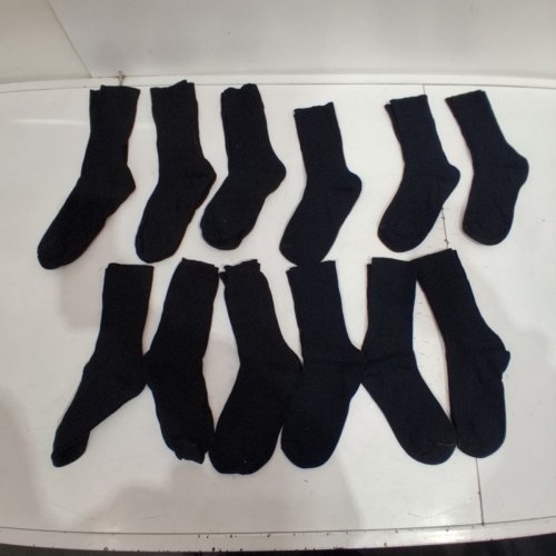 12PR KIDS SOCKSNOB COTTON CREW CASUAL DRESS SOCKS - SIZE 4-10 - BLACK image 3