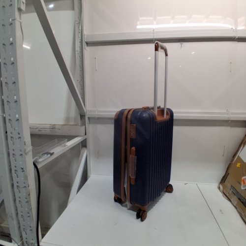 4PC COSBARN LUGGAGE SET WITH TSA LOCK AND SPINNER WHEELS - 20" / 24" / 28" - NAVY/TAN image 4