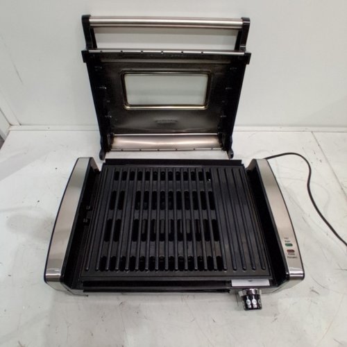 HAMILTON BEACH FLAVOUR SEARING SMOKELESS ELECTRIC GRILL - STAINLESS STEEL (MODEL: 25361C) image 3
