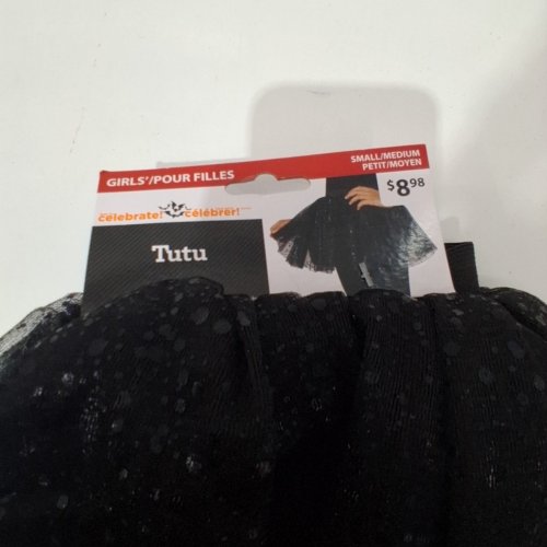 GIRL'S WAY TO CELEBRATE! SEQUIN TUTU - SMALL/MEDIUM - BLACK image 3