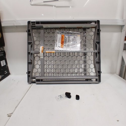 REGALO PLASTIC ADJUSTABLE BABY GATE, GREY - (28"-42"WIDE / 23" H) - (MODEL: 0723 DS) image 2