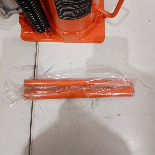 MANUAL HEAVY DUTY WELDED AIR HYDRAULIC BOTTLE JACK WITH PUMP - 20TON - ORANGE (MODEL: MR8004) image 3