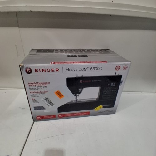 SINGER HEAVY DUTY STERLING SEWING MACHINE WITH ACCESSORIES, FULL METAL FRAME AND LCD SCREEN - 215 STITCHES - BLACK (MODEL: HD6600C) image 5
